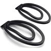 MKGMYGZ Fufu Clip 2 Pezzi Dispositivi Di Castità Dispositivo Per Anello Del Pene Maschile Gabbia Per Cazzi Dispositivo Di Castità Sissy Gabbia Per Pene Allenatore Maschile Gabbia Di Castità (Black)