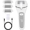 Binnan Pedicure Elettrico Professionale, Lima Elettrica per Piedi con 3 Rulli di Ricambio, Set Calli Rimozione Ricaricabile per Calli, Talloni Screpolati, Pelle Morta