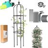 LIBRNTY Obelisco per rampicanti,Garden Supporto Piante Rampicanti,Nero Grigliato a Colonna,adatta a tutti i tipi di piante rampicanti,ortaggi,fiori,Guardiano delle piante