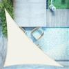 LOVE STORY Vela ombreggiante Triangolare Impermeabile 2.5x2.5x3.5m Tenda a Vela Parasole PES Protección Rayos UV per Esterno, Giardino, Terrazza, Balcone (Beige)