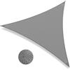 IOAOI Vela di Protezione Solare, 6 x 6 x 6 m, Tenda Parasole Impermeabile, Tetto da Giardino, Blocco UV al 95% con Corda, Tenda Parasole Triangolare per Esterni, Patio, Cortile, pergola, Balcone,