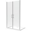 LANERI Box Doccia Doppio Battente In Linea Vetro Temperato 8 mm Easy-clean H 200 cm (148,5-152,5 H 200 cm)