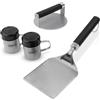 Weber Set per Smashed Burger, Composto da pressa, spatola e 2 spargitori per spezie, in Acciaio Inox - Argento (3401364)