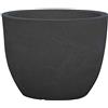 Siena Garden Bristol - Fioriera Portavaso per Piante, Colore: Nero Granito