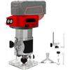 OuDiLee Router cordless compatibile con batteria Milwaukee da 18 V, fresatrice manuale senza spazzole, 30000 giri/min, 800 W, per lavorazione del legno, scanalatura, intaglio, pinza da 1/4 (solo corpo)