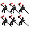 KAHEIGN F-Bar Morsetto da Falegname, 6PZ Lavorazione Legno Strettoi Falegname 4inch Clip di Legno Falegnames Strumento Grip Quick Release a cricchetto Spremere Lavorazione Legnos Utensili a Mano