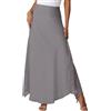 GRECERELLE Gonne Maxi in Satin Estivo per Donna UK Gonna Alta in Seta Lunga Gonne Fluide A Line con Cerniera Gonna da Donna per Festa Matrimonio Vacanza, rosa chiaro, L