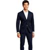 Performance Pants Performance Blazer Men - Stylish Slim Fit Giacca stretch da uomo - Blazer da uomo - Comfort da uomo - Two Button Blazer, Nero , 54