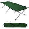 BB Sport Brandina Campeggio Letto Pieghevole 190 x 64 x 41 cm Stabile 180 kg Militare Viaggio Portatile Resistente Tubolare Acciaio 600D Tessuto Oxford Borsa da Trasporto Letto, Colore:verde