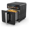 Nilson Life Friggitrice ad aria senza olio, 10 litri, Air Fryer NAF1000CXD, 1700 W, tecnologia X Cyclone, display LED touch, 12 programmi, cestino interno anti-scivolo, finestra di visualizzazione