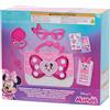 Just Play Set di Borsa con Il Fiocco di Minni Disney Junior, 7 Pezzi, Effetti Luminosi e sonori, Gioco di finzione, Giocattoli per Bambini dai 3 Anni