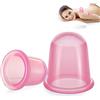 Jadeseal 2 Pcs Coppetta Anticellulite in Silicone, Coppette Massaggio Cupping Anti Cellulite, La coppettazione sottovuoto può essere utilizzata per glutei, collo, ventose anticellulite (Rosa)