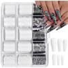 BAUCH 20 Pezzi Lace Nail Foil Transfer Stickers, Stickers Unghie Nail Art, Pellicole Olografiche per Unghie, Adesivi e Rulli per Unghie, Decorazioni Unghie, Decorazione per Manicure Fai da Te