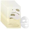Ourdort Maschera Viso al Collagene,10 pezzi Maschera Collagene Viso,Maschera viso Antirughe-Idratante,Pelle Compatta,Minimizzare i Pori, Migliorare l'elasticità