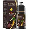 Cerioll Brown Hair Dye Shampoo 3 in 1, Shampoo Colorante Castano Scuro 3 En1, Dark Brown Hair Dye 3 In 1, Colore E Duratura, Per Uomini Donne Copertura Dei Capelli Grigi, Facile Da Applicare, 500ml