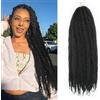 Enbeautiful Marley Twist Hair 18 Inch 8 confezioni Marley Twists Braiding Hair Long Cuban Twist Hair Pre Fluffed Afro Kinky Curly Twists Uncinetto Capelli sintetici Marley Braids Extensions,1B#