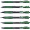 PILOT Set di 6 penne Roller inchiostro gel retrattile G-2 07 punta media verde