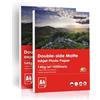Inkuway Carta fotografica Stampante opaca 140 Gsm A4 200 fogli per presentazioni, opuscoli - Stampabile fronte/retro su stampanti a getto d'inchiostro