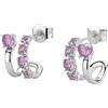 Brosway Orecchini Donna, Orecchini a Cerchio in Argento e Vibrant Pink | Collezione FANCY - FVP120