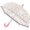 SMATI Ombrello per bambini SMARTBULLE Ombrello a bolle trasparente - Bordo fluorescente: Antivento; Diametro=71cm; Apertura manuale; Ombrello per bambina; Design : Unicorno.
