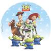 dekora - Disco in Ostia Commestibile Toy Story Woody e Buzz Lightyear Ø20 cm - Decorazione per Torta di Compleanno Bambini - Cialda per Torte Senza Glutine - Adatta ai Vegetariani - 1 Unità