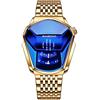 JewelryWe Orologio digitale da uomo da donna con LED binario impermeabile 30 m, cinturino in lega, sportivo, militare, orologio da polso per lui e per lei