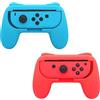 INF Maniglie compatibili con Nintendo Switch Joy-Con, maniglie per controlli Joy-Con, confezione da 2, colore rosso/blu