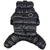 Puppia Ultralight Jumpsuit B Cappottino per cane Nero S
