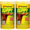 Tropical GUPPY 250ml / 50g - Mangime in scaglie multi-ingrediente per pesci vivipari (Confezione da 2)