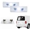 NIMOVA 2x Lente per Luce Targa Posteriore con Lampadina Alogena per VW Passat Caddy Mk3 Mk4 Transporter T5 Multivan Touran Skoda Superb | Sostituzione OEM 3B5943021E, 3B5943021, 3B5943021A, 3B5998026