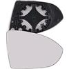 KYYET vetro specchietto retrovisore laterale destro compatibile con vw Golf MK7 2013-2020 Power Heated White