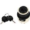 Topteng Ignition Switch with 2 Keys 701/80184 701/45500 Adatto per JCB 1400B 1550B 1600B 1700B, Adatto per JCB New Holland Perkins Case Manitou Merrit keyed