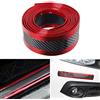 Youngine Universale in Fibra di Carbonio Car Door Sill Guardie Protector Autoadesivo Autoadesivo Flessibile Protector per Auto SUV Truck Door Entry Guards (5 * 250cm / 2 * 98,4 Pollici (W * L), Rosso)