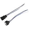uxcell 1 Set 3 Pin Faro Harness Connettore per Toyota No.9098011015