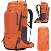 JOVELL 70L Zaino da Escursionismo con Copripioggia, Pacchetto da Viaggio e Campeggio per Sport all'Aria Aperta, Arrampicata, Touring ed Escursionismo, Bagaglio da Zaino per Uomini e Donne (Blu)