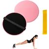 Cutiolly 2pcs Esercizio Cursori,Dischi di Scorrimento,Disco Scorrevole,Dischi Scorrevoli per Fitness,Disco Scorrevole Doppio Lato,Scorrevole Fitness Slider,per Palestra Rinforzo