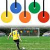 BXUUXA 5pcs Football Goal Target 15cm Cinesini per Allenamento Calcio con Cinture Regolabili 1m Bersagli per Porta Calcio Obiettivo Porta da calcio Attrezzi Allenamento Portiere per Calcio