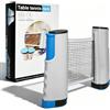 Dalephoric Rete Ping Pong da Tavolo Retrattile, Rete da Ping Pong, Portatile, può Essere Esteso a 170cm, Rete Tavolo Ping Pong per Scrivania, Tavolo da Pranzo, Vari Desktop, Blu Grigio