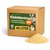 NaturaFlake Lettiera per piccoli animali biologici, 40 l, polveri e altamente assorbenti, in cartone, per conigli e roditori