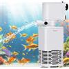 GBKDQQ Filtro per acquario, 15 W, 600 l/h, filtro interno, 3 in 1, pompa silenziosa, pompa filtrante per acquari, 27 - 125 l, per acqua di mare, acqua dolce, acquari, giardino, stagno, pompa di flusso