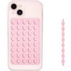 PEUTIER Silicone Bifacciale Supporto per Telefono a Ventosa, Rimovibile Ventosa per Cellulare Mani Libere Porta Cellulare Auto Multiuso per Dispositivi Mobili Vetro a Specchio (Rosa)
