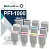 LCL Cartucce d'inchiostro Compatibile PFI-1000 (12 Pack MBK PBK C M Y R GY K PGY PC PM CO) Sostituzione per Canon imagePROGRAF PRO-1000