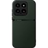 Kepuch Cover per Xiaomi 14 - Custodia Case Piastra Metallica Incorporata Litchi Grano - Verde