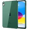 MoKo Trasparente Cover per iPad (A16) 11a Gen. 2025, Verde Notte