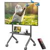 NB Ergonomic Supporto TV su Rotelle per Schermi Fino a 90 Pollici - Carico massimo 68 kg, Altezza Regolabile | VESA 200x200 a 800x600 P150