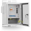 MokerLink Alloggiamento interno/esterno con 8 porte Gigabit PoE+, 2 porte 1000BASE SFP Ethernet Switch, IEEE802.3af/at POE 246 W, Plug and Play, alloggiamento in metallo IP65, da -40 a 158°F