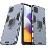 Max Power Digital Cover per Samsung Galaxy A22 5G con Anello, Custodia Supporto Magnetica Rigida Resistente Antiurto Doppio Strato Protettiva Calamita Bumper Case (Samsung Galaxy A22 5G, Blu Navy)