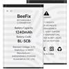 Beefix Batteria BL-5CB 1240 mAh di alta qualità, compatibile con Nokia 100, 101, 103, 111, 113, 1280, 1616, 1800, C1-01, C1-02, C2-01, C2-02, C2-03, C2-06, X2 01, 01, 01, 01, 01, 01, 01, ,0X2 05, ecc.