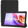 PRITOM Tablet Android 15,8 GB RAM, 32 GB (espandibile 512 GB), 3500 Mah, Tablet PC, Bluetooth, Dual Camera, WiFi, Tablet PC portatile con custodia nera