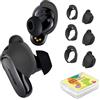 Générique Kit di regolazione auricolario 3 paia compatibili con Bose QuietComfort Ultra/Bose QuietComfort II, custodia di ricambio in silicone 3 taglie (nero)